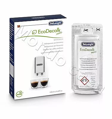 Descaler De Longhi EcoDecalk 100ml Limestone Gaggia Saeco Ariete Nespresso • $18.91