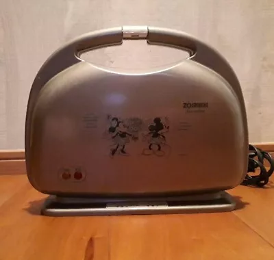 Disney Mickey And Minnie Mouse Sandwich Toaster ZOJIRUSHI Metallic Gray Pie Iron • $99.99