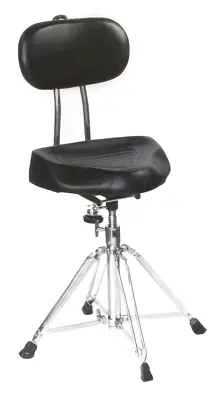 DXP DXP192 Heavy Duty Saddle Seat Drum Stool With Back Support Rest • $259