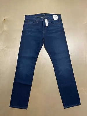 J. Crew Men's Jeans Size 31x30 484 Slim Straight Leg Blue Mid Rise Denim Dark • $25.60