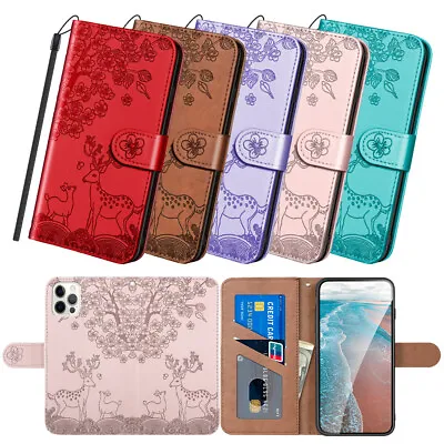 $6.28 • Buy For IPhone 13 12 11 Pro Max XS XR X 8 7 6 6s Plus Case Card Holder Wallet Cover