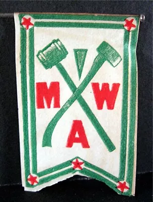 Early Modern Woodmen Of America MWA Mini Paper Flag On Pin Old Unused Stock • $10.99