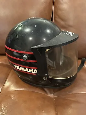 Vintage Full Face Yamaha Motorcycle Racing Riding Helmet Super Seer Visor • $64.79