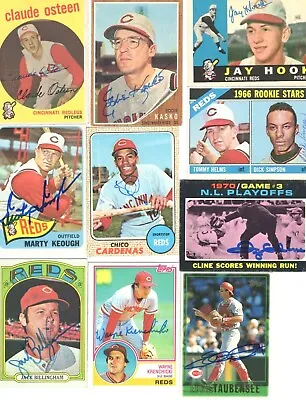 Autographed Cincinnati Reds 1960's 1970's 1980's 1990's 2000's 20% Off After 4 • $4.99