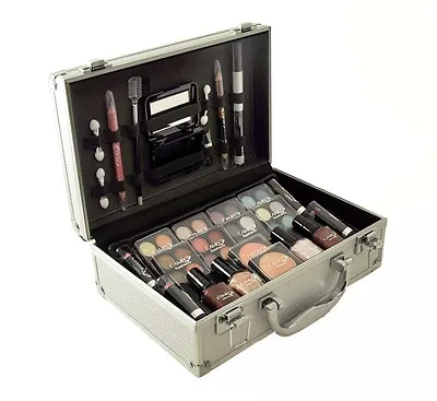 $32.99 • Buy Shanyshine Carry All Trunk Train Case Makeup & Reusable Aluminum Case Gift Set