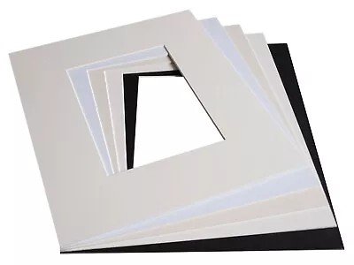 Photo / Picture Mounts - Metric Sizes -  Soft / Ice /tex White /ivory/ Black     • £11.02