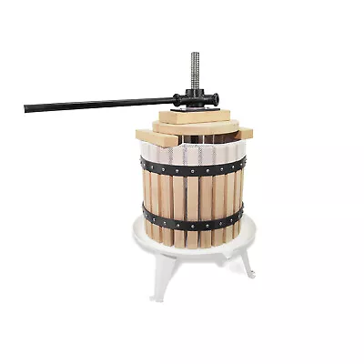 $139.99 • Buy 3.17 Gallon Fruit Wine Press Solid Wood Basket Cider Apple Wine Making For Home