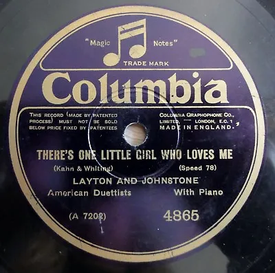 Layton - Johnstone - There´s One Little.... - Oh Doris... - 10  78 RPM • £14.93