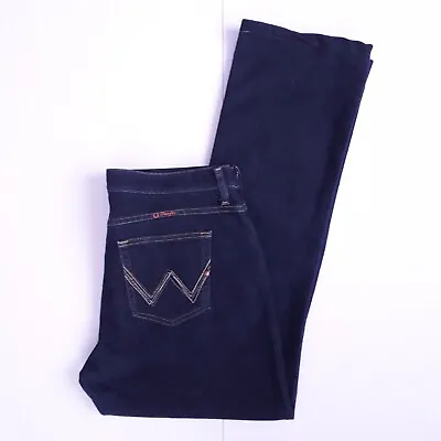 Wrangler Q-Baby Womens Bootcut Dark Blue Riding Jeans Size 13/14 X HEMMED To 31  • $44.95