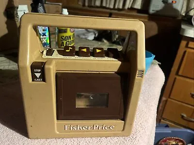 PLS READ!!! Vintage Fisher Price Cassette Player Tape Recorder Toy 1980 (Issues) • $10