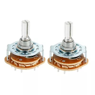 2pcs 16Pin 4P3T 4 Pole 3 Position 1 Deck Band Selector Rotary Switch • $15.08