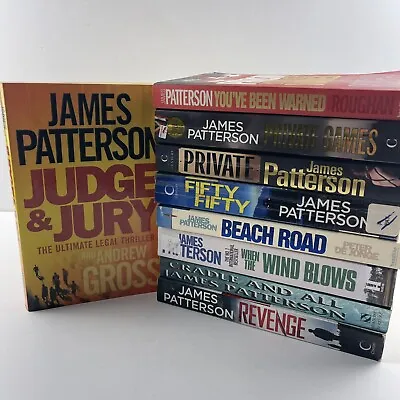 James Patterson Bundle Paperback Book X 9 Crime Mystery Thriller Lot Mixed Bulk • $25