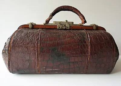 Antique 1900's Alligator Skin Doctor's Bag • $150
