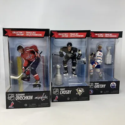 NHL McFarlane Collectors 6 Figure Set CROSBY OVECHKIN GRETZKY RICHARD ORR CLARK • $14999