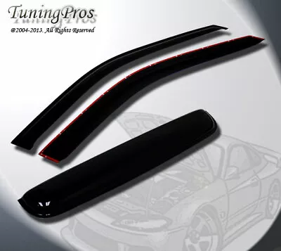 JDM Outside Mount Vent Window Visor Sunroof 3pc Chevy Pickup S10 S-10 95-07 • $37.27