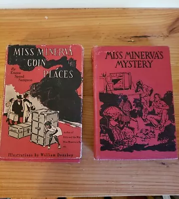 First Edition 1st Printing MISS MINERVA GOIN' PLACES And MISS MINERVA'S MYSTERY • $75