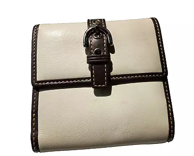 COACH Leather Purse Card Wallet Black And White Leather Excellent Condition • £25