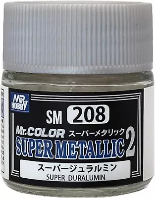 Mr. Hobby SM208 Mr. Color Super Metallic 2 Super Duralumin Lacquer Paint 10ml • $4.95