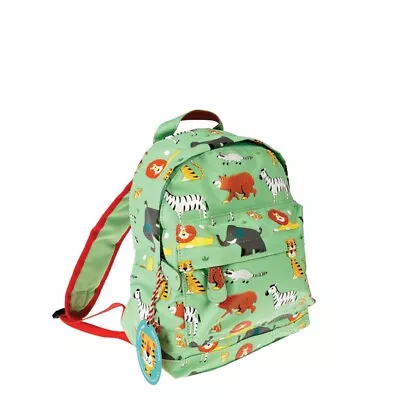 REX LONDON Kids Mini Backpack Animal Farm Green NEW • £15.46