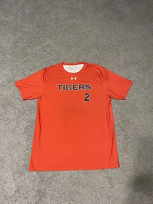 Auburn Tigers Dri Fit Shirt Jersey Under Armour #2 NCAA LARGE • $10