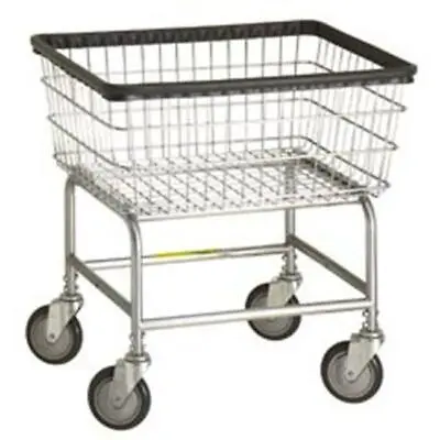 R&B Wire 100E Standard Wire Frame Metal Laundry Cart - Chrome • $182.29