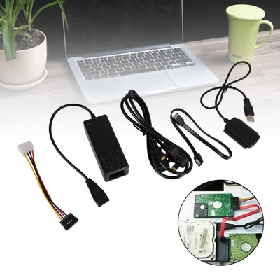£16.79 • Buy HDD To USB 2.0 Cable Compatible With Any 2.5  3.5  5.25  IDE Or SATA Drive A9