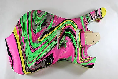 Swirled Fman Body Fits Ibanez (tm) 7 String RG And UV Necks Hipshot Bridge P194 • $349.99