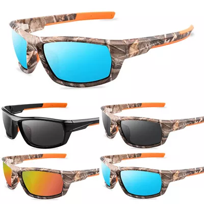 Polarized Camouflage Sunglasses Sport Fishing Driving Cycling Glasses Eyewear • $11.59