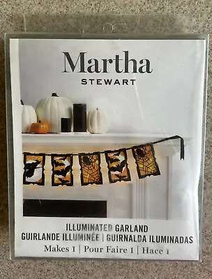 New Martha Stewart Halloween 90” Led Illuminated Garland Light Set • $8.99
