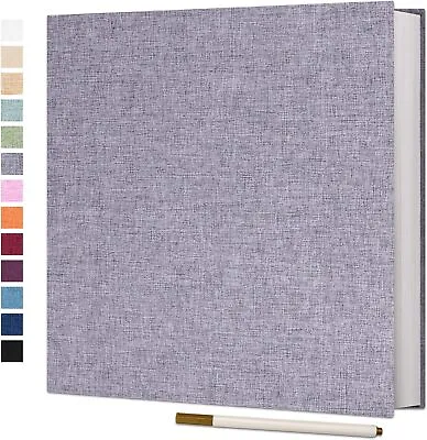 Large Photo Album Self Adhesive For 4x6 8x10 Pictures Scrapbook 40 Sticky Pages • £22.58