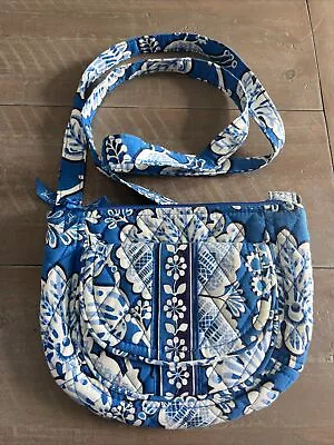 Vera Bradley Blue Lagoon (Retired) Lizzy Flap Front Crossbody Bag • $15