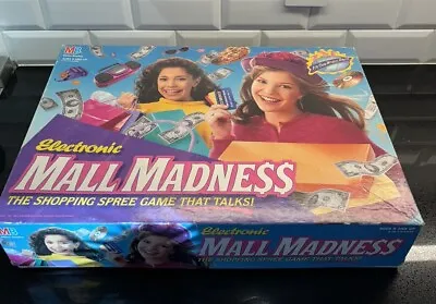 1989 Mall Madness Board Game Milton Bradley Complete Tested Working Purple Pegs • $65