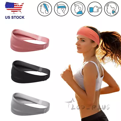 Mens Womens Sports HEADBAND Sweat Sweatband Headband Yoga Gym Stretch Band • $5.25