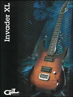 G&L Invader XL Series Electric Guitar Ad 2005 Advertisement 8 X 11 Print • $4