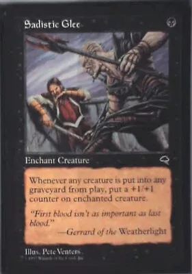 Sadistic Glee - Tempest: #153 Magic: The Gathering NM R12 • $1.39