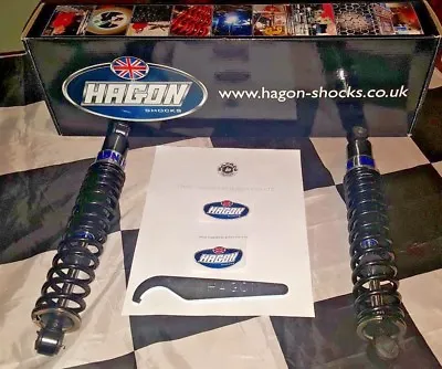 NEW In Box  HAGON TWIN SHOCKS BULTACO PURSANG ALPINA MATADOR VINTAGE AHRMA • $410.11