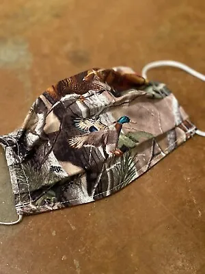 Fabric Face Mask Washable Realtree Camo Mossy Oak Deer Duck BearTurkey • $10