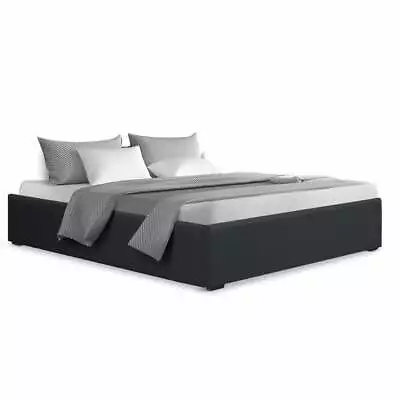 $187.18 • Buy Artiss Bed Frame Double Size Gas Lift Mattress Base With Storage Platform Fabric