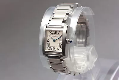 [Near MINT] Cartier Ladies Tank Francaise Quartz Watch  Ref 2384 From JAPAN • $1899.99