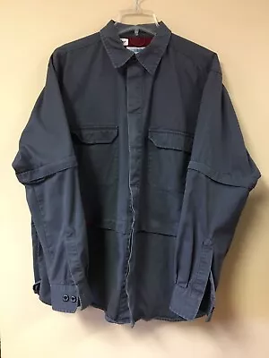 Canyon River Blues Mens Large Slate Blue Shirt Outdoors Removable Sleeves • $15