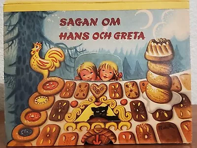 Vintage 1961 Swedish Pop Up Version Of Hansel & Gretel  SAGAN OM HANS OCH GRETA  • $75