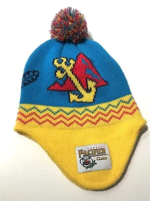 Pacifico Cerveza Clara Knit Beanie Winter Hat Yellow Blue Red Unisex • $18.97
