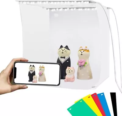 Mini Photo Studio Light Box Portable Folding Photo Light Box With 2 LED Panels • $23.55