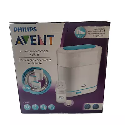 Philips Avent 3-in-1 Electric Steam Steriliser (Bonus Bottle & Dummy) Box Damage • $120