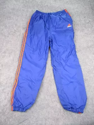 Vintage Adidas Pants Mens XL Blue Orange Joggers Windbreaker Track Warmup 90s • $34.99