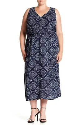 £40.02 • Buy Como Vintage 164374 Women's Crepe Maxi Dress Plus Size 1X