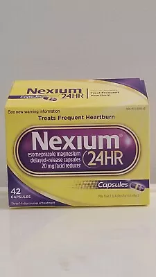 Nexium 24HR Acid Reducer Heartburn Delayed Release 20mg - 42 Capsules • $18.99