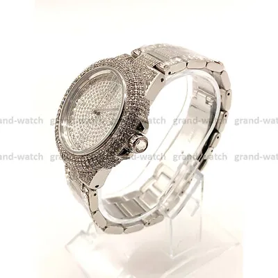 New Michael Kors MK5869 Camille Silver Crystal Pave Glitz Dial Women's Watch • $139