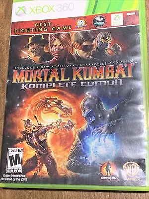 Mortal Kombat: Complete Edition (Microsoft Xbox 360 2012) • $20