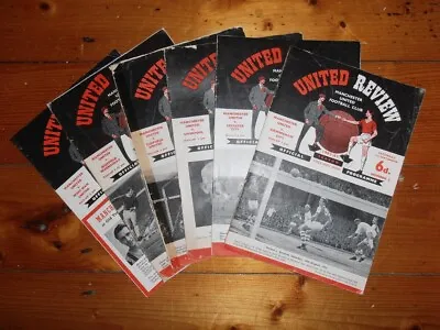 1962-1964 MANCHESTER UNITED HOME PROGRAMMES - Your Choice - FREE Postage • £2.75